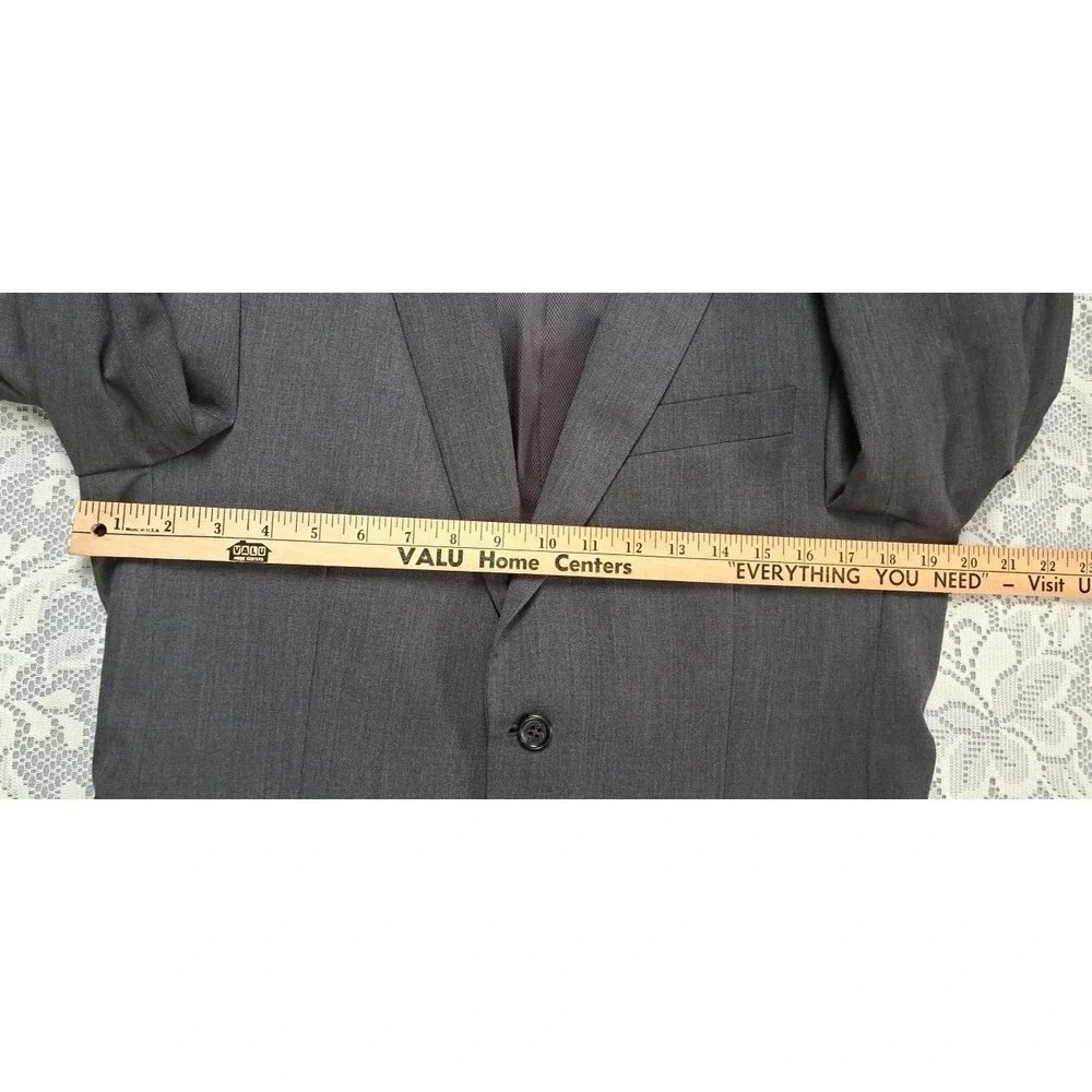 Alfani Macy's Mens Store Charcoal Sport Coat Blazer 100% Wool Size 38R Pre-owned